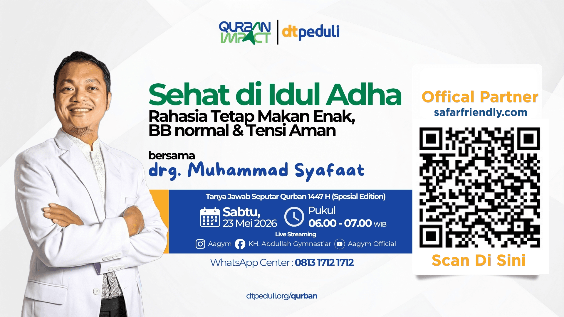 Kajian Online [Sehat di Idul Adha - Rahasia Tetap Makan Enak, BB Normal dan Tensi Aman]
