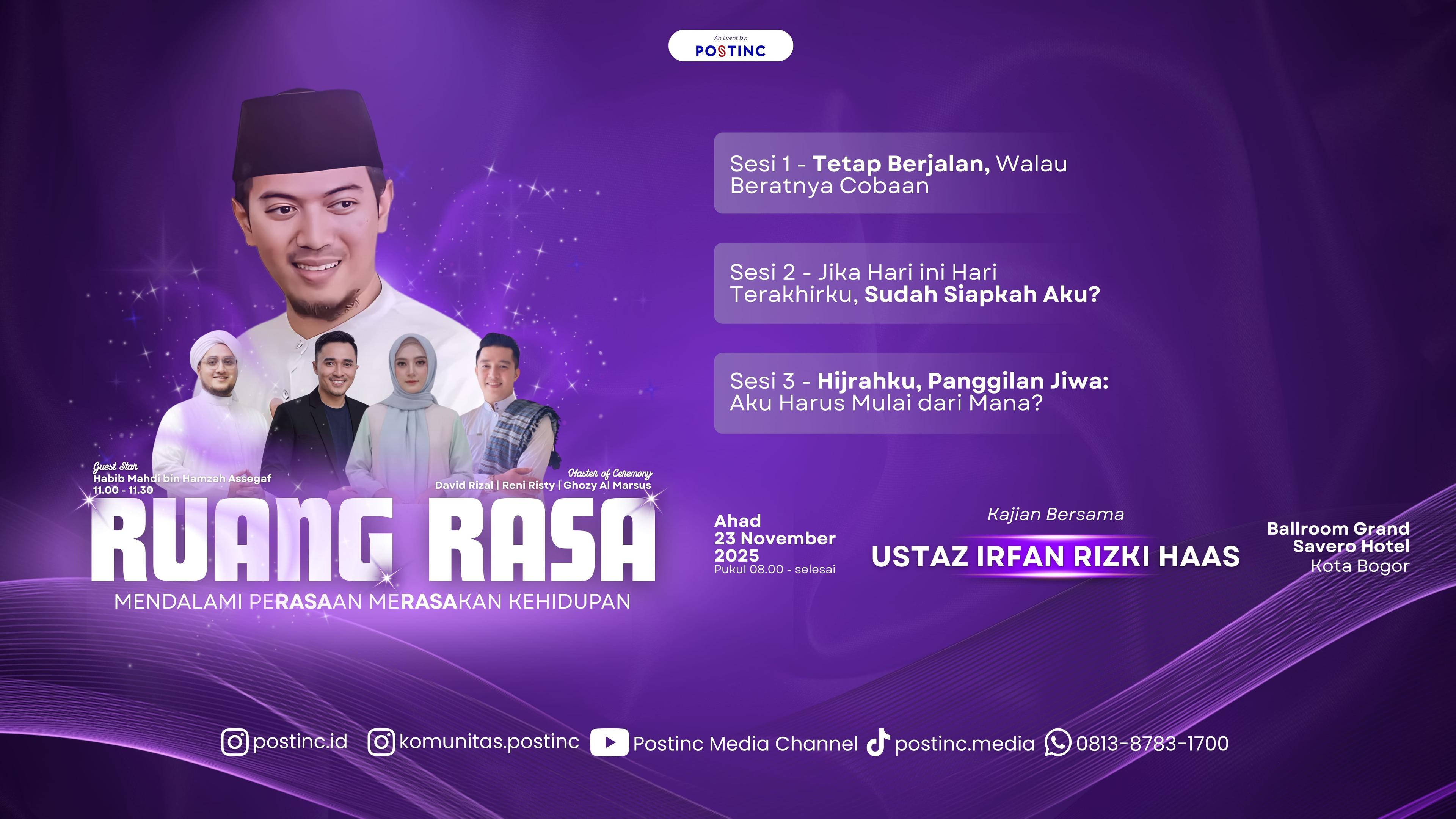 Kajian: Ruang Rasa "Mendalami Perasaan Merasakan Kehidupan"